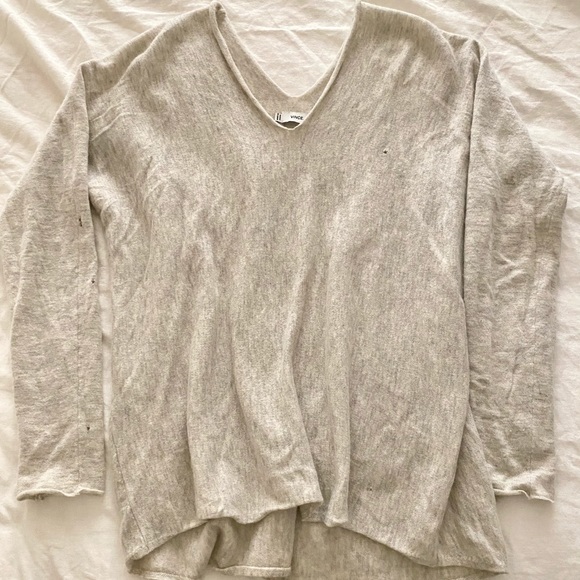 Vince Cashmere Wool V Neck - Picture 3 of 9